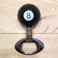 Apribottiglie - Pallina sport biliardo 8 nera