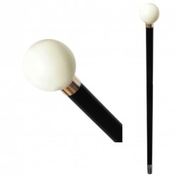 Walking stick - White Sphere - Ivory Effect - BB_069