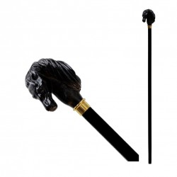 Walking stick - black horse